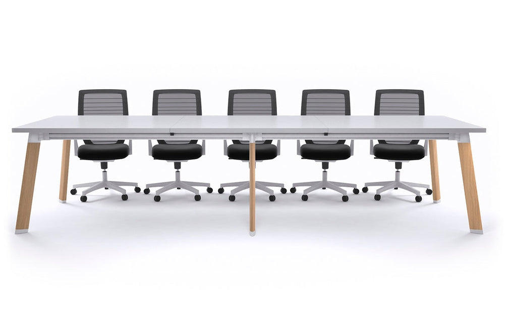 Switch Meeting Room Table [3600L x 1200W]-Black dark oak 