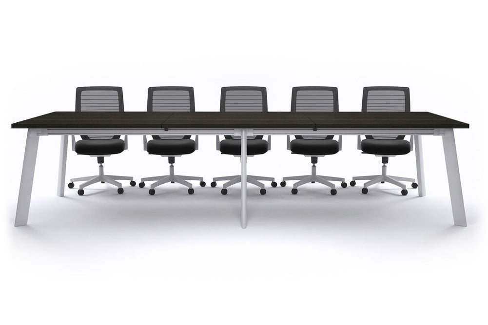 Switch Meeting Room Table [3600L x 1200W]-White dark oak 