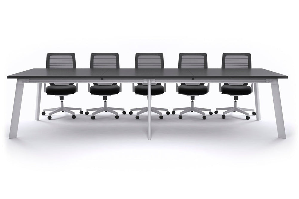 Switch Meeting Room Table [3600L x 1200W]-White black 