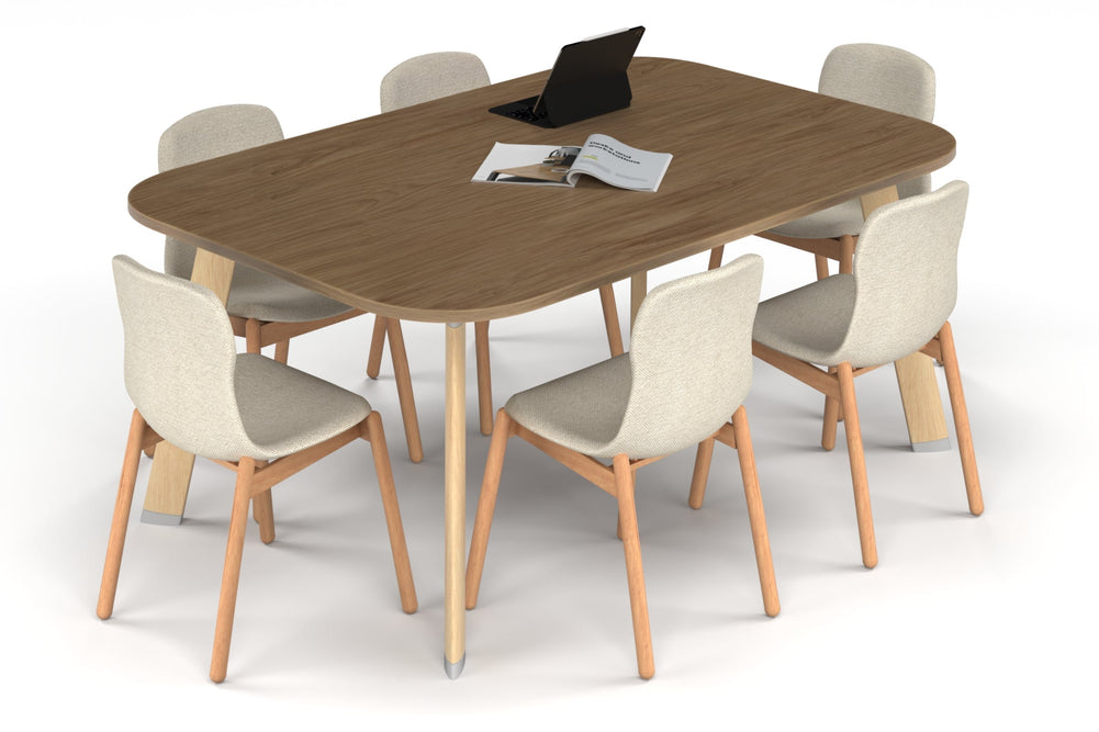 Switch Meeting Room Table - Large Rounded Corners [1800L x 1200W with Large Rounded Corners]-wood imprint leg salvage oak 