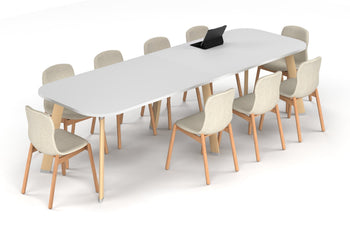 - Switch Meeting Room Table - Large Rounded Corners [3000L x 1000W with Large Rounded Corners] - 1