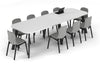 Switch Meeting Room Table - Large Rounded Corners [3000L x 1000W with Large Rounded Corners] - Thumbnail 8 