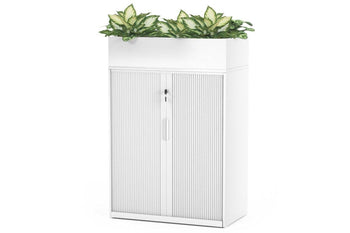  - Tambour Sliding Door Storage Cabinet Metal [1025H x 900W] - 1