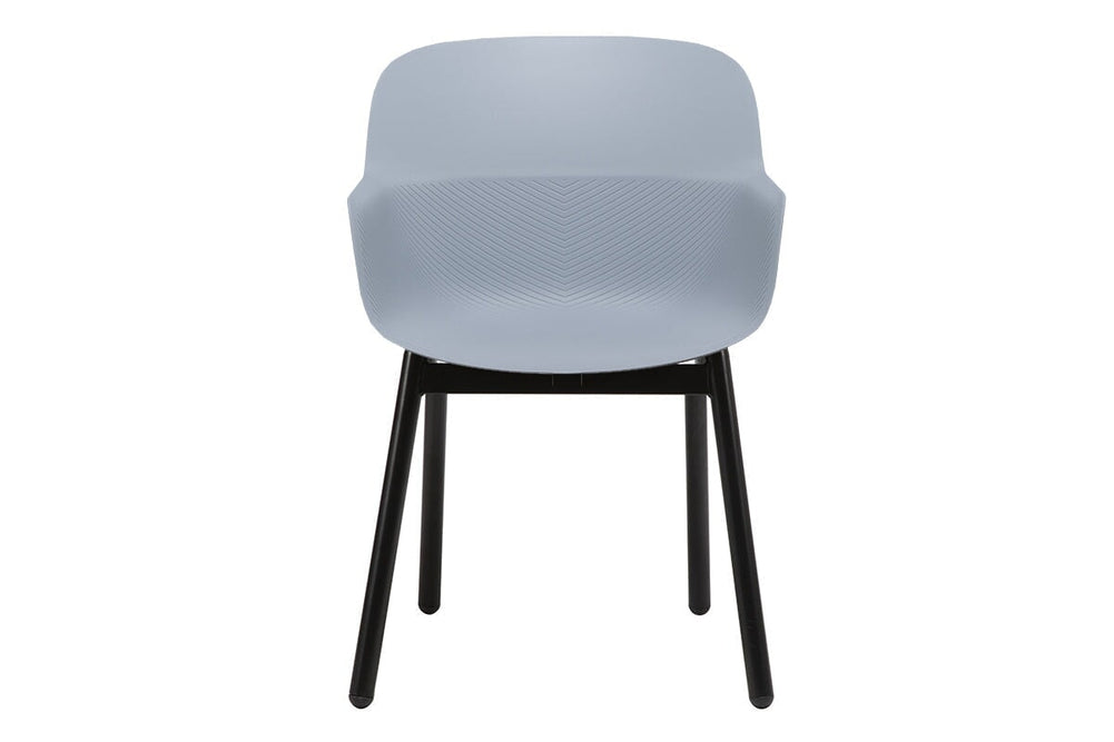 Tommy Tub Plastic Chair - 4 Leg-grey with pad  
