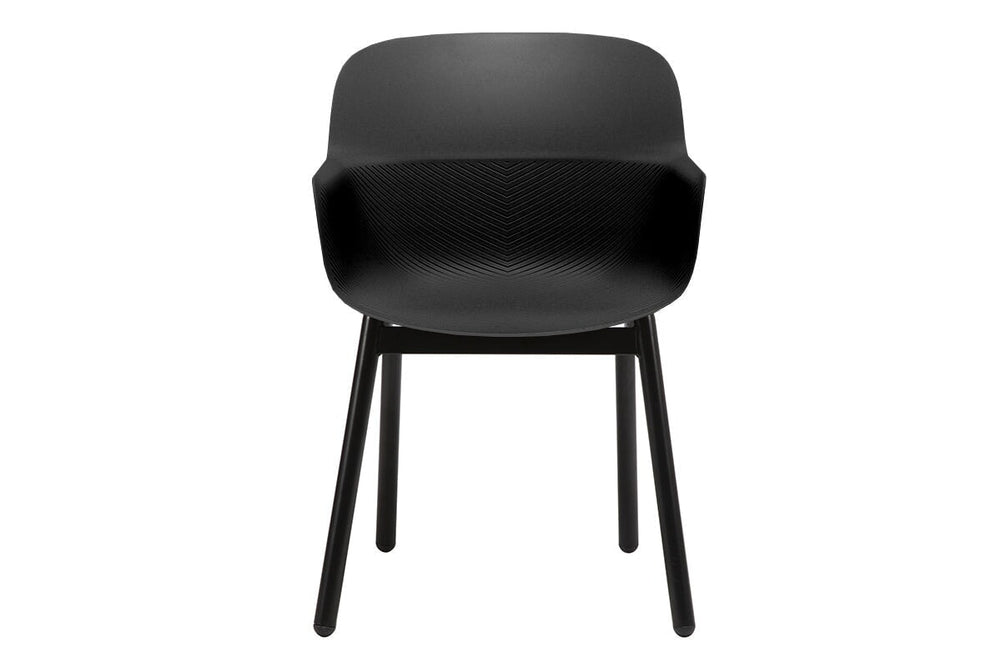 Tommy Tub Plastic Chair - 4 Leg-grey with pad  