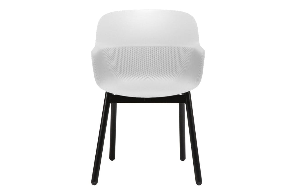 Tommy Tub Plastic Chair - 4 Leg-grey with pad  