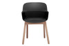 Tommy Tub Plastic Chair - Wooden Leg - Thumbnail 2 