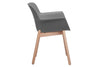 Tommy Tub Plastic Chair - Wooden Leg - Thumbnail 34 