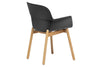 Tommy Tub Plastic Chair - Wooden Leg - Thumbnail 10 
