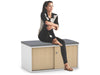 Uniform Low Sliding 2 Door Credenza - Top Cushion - Thumbnail 14 