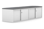 Uniform Low Sliding 4 Door Credenza - Top Cushion