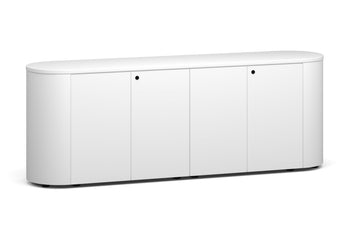  - Uniform Lux Curved Storage 4 Door Cupboard - 1