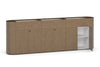Uniform Lux Curved Storage with Planter Box 6 Door Cupboard - Thumbnail 4 