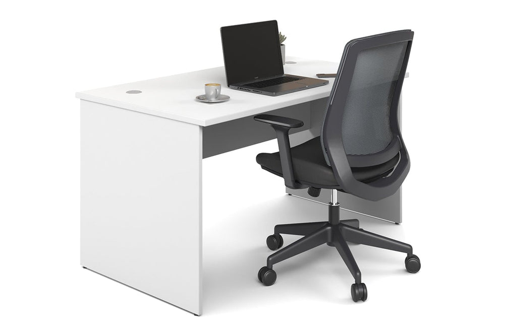 Uniform Panel Office Desk [1200W x 750H x 700D]-white none 