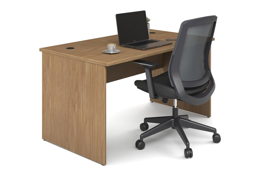 Uniform Panel Office Desk [1200W x 750H x 700D]-salvage oak none 