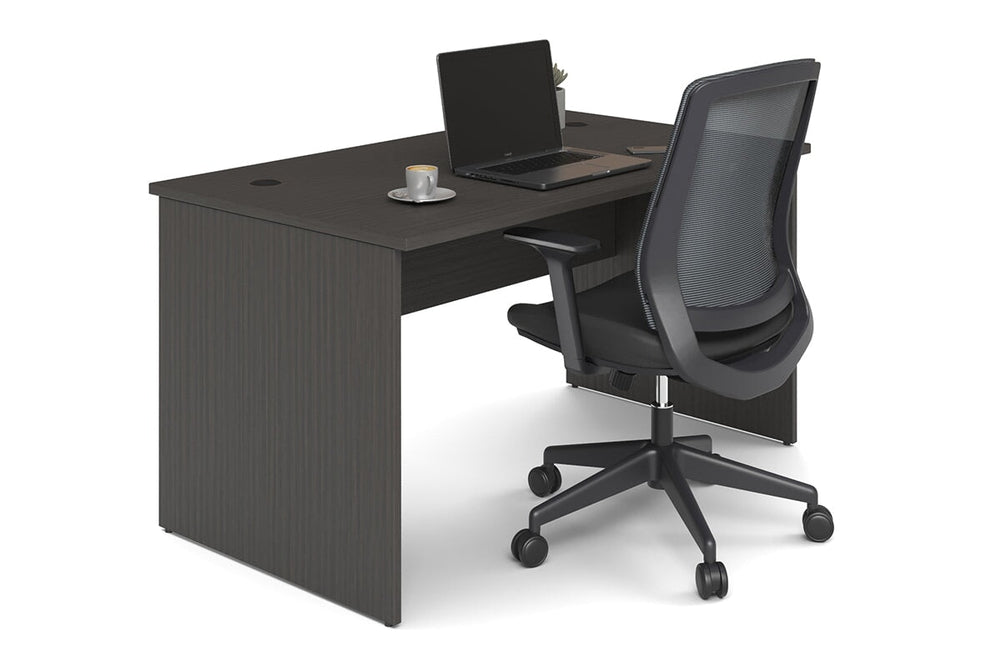 Uniform Panel Office Desk [1200W x 750H x 700D]-dark oak none 