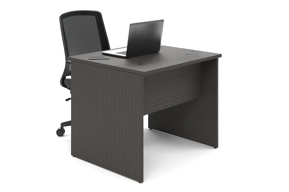 Uniform Panel Office Desk [900W x 750H x 600D]-dark oak  