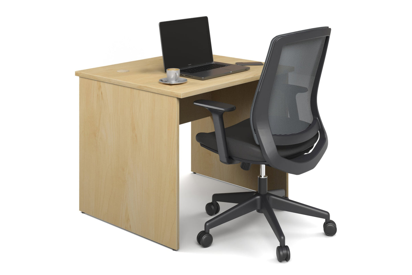 Uniform Panel Desk [900W x 750H x 600D] Jasonl maple 