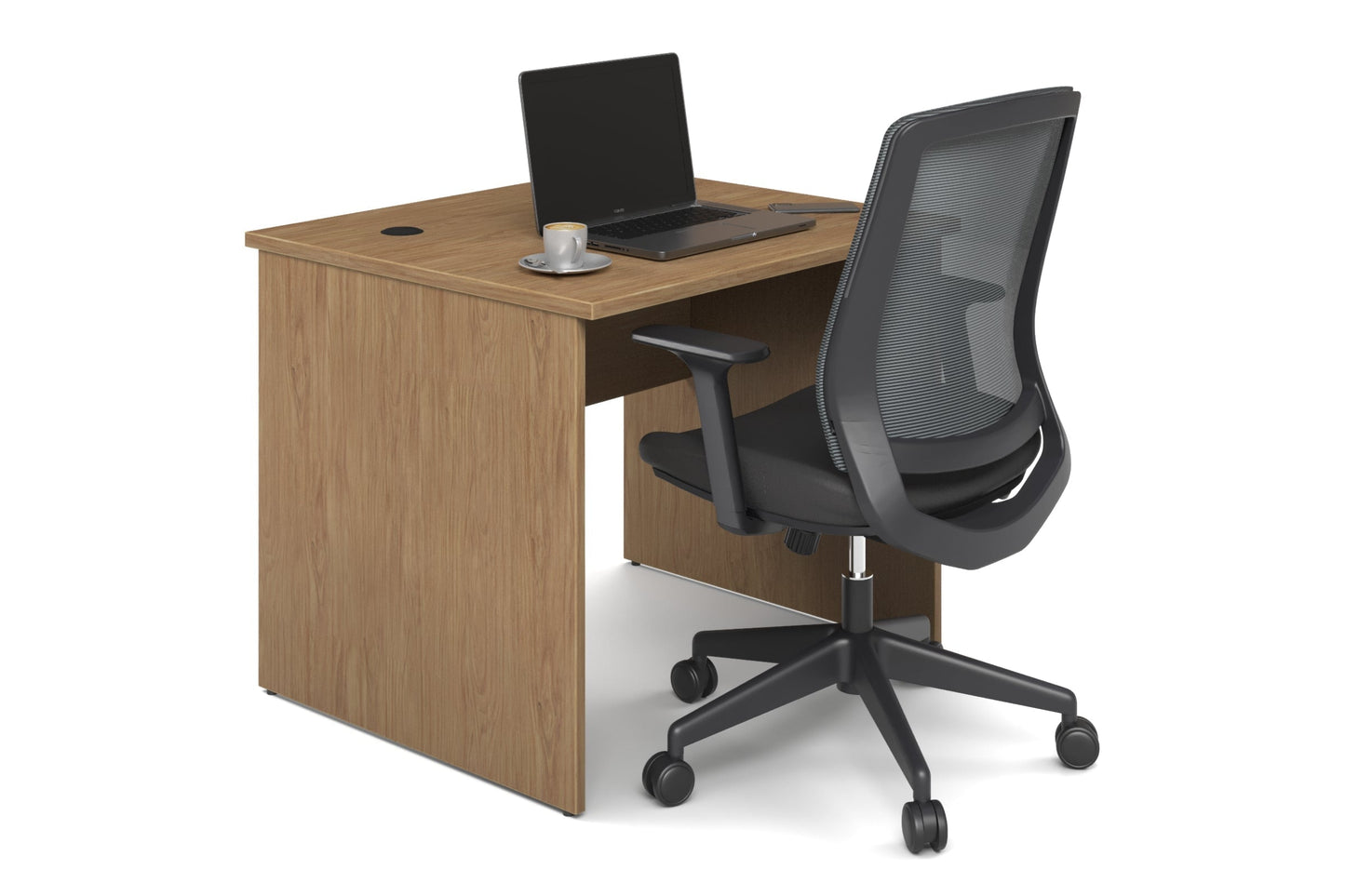 Uniform Panel Desk [900W x 750H x 600D] Jasonl salvage oak 
