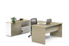 Uniform Panel L-Shaped Executive Setting - White Carcass [1600L x 1600W] - Thumbnail 10 