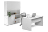 Uniform Panel L-Shaped Executive Setting - White Carcass [1600L x 1600W] - Thumbnail 3 