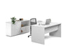 Uniform Panel L-Shaped Executive Setting - White Carcass [1600L x 1600W] - Thumbnail 4 