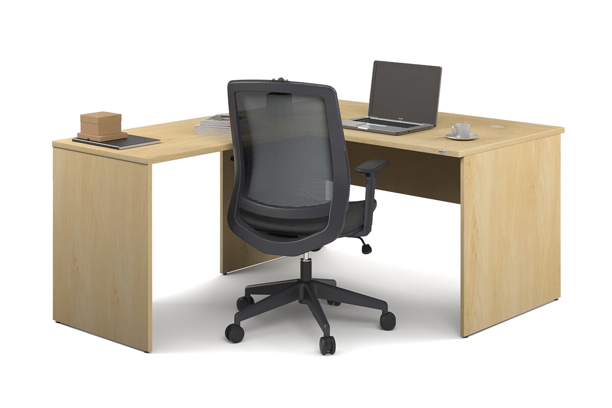 Uniform Panel Return Desk [1400L x 1600W] Jasonl maple none 
