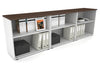 Uniform Small Open Wenge Bookcase - 2400W x 750H x 450D - Thumbnail 1 