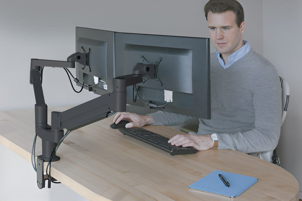 Uplifting 7000-8408 Series Dual Monitor Arm-black  