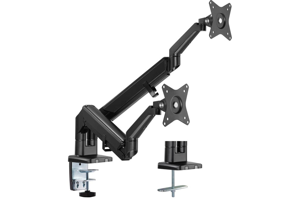 Uplifting Yogiflex Dual Monitor Arm-black white laptop tray 