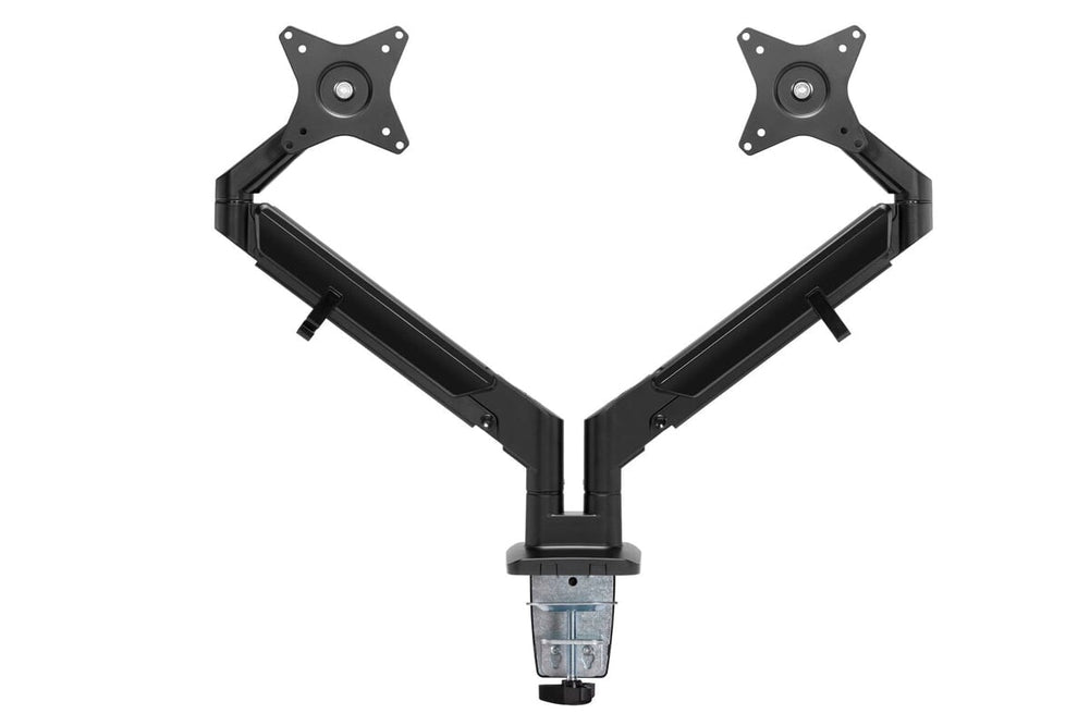 Uplifting Yogiflex Dual Monitor Arm-black white laptop tray 