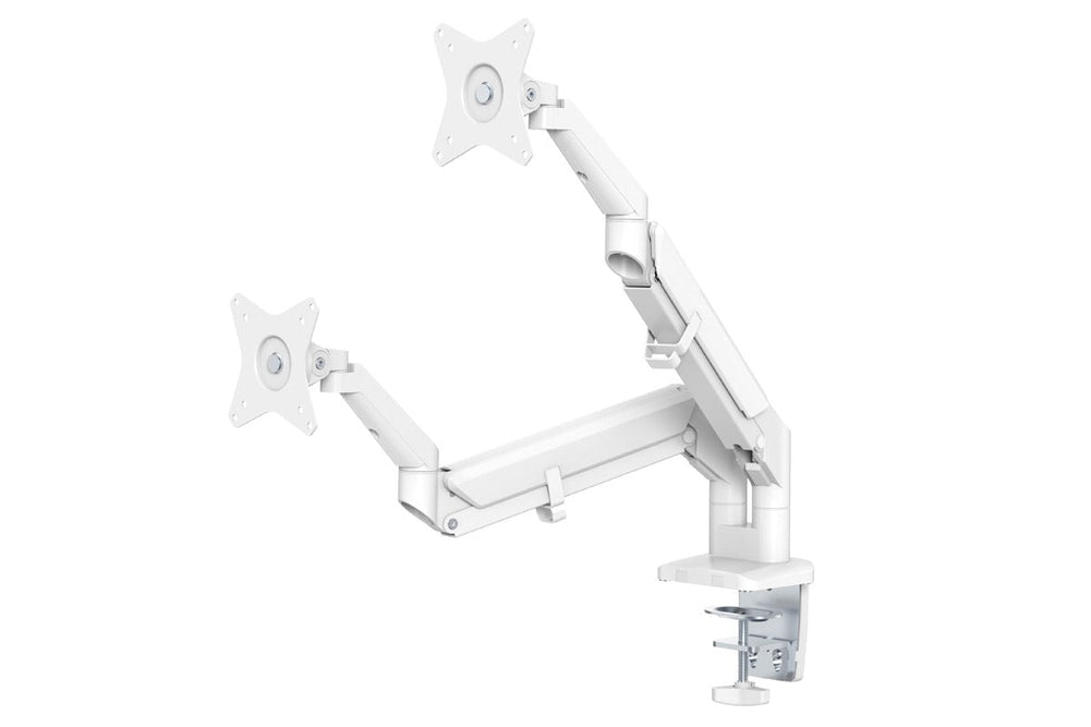 Uplifting Yogiflex Dual Monitor Arm-black white laptop tray 