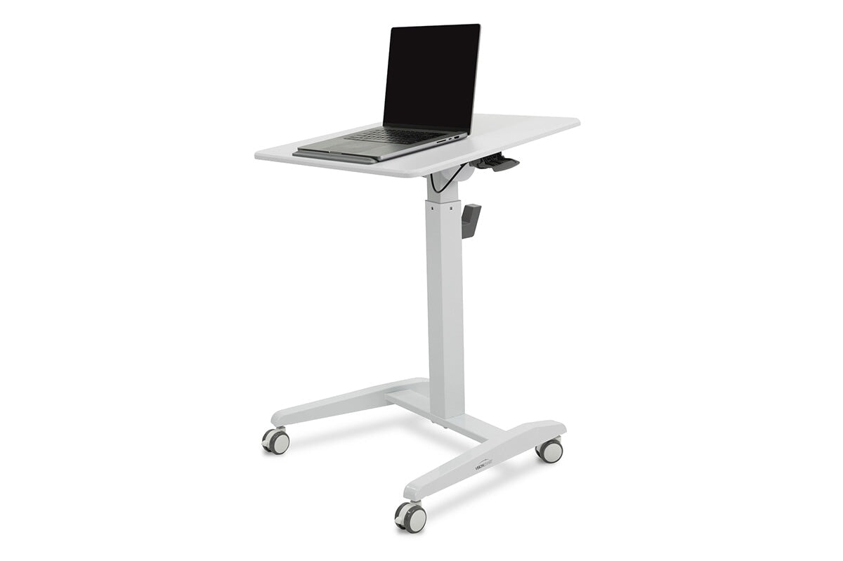 Vision Sit-Stand Mobile Desk-White  