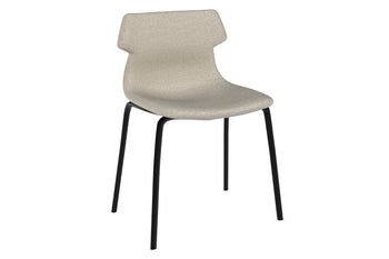  - Wave Fabric Visitor Chair -  4 Leg Base - 1