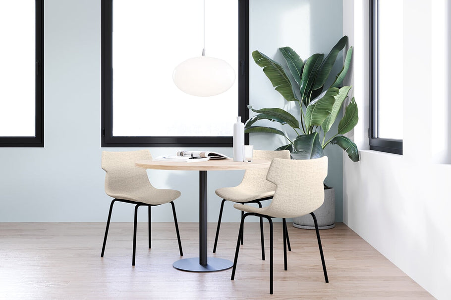 Environmental image of Wave Fabric Visitor Chair -  4 Leg Base
