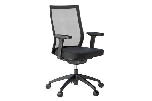 You Beauty Managerial Mesh Chair with Seat Slider - Black [No Headrest] Jasonl 