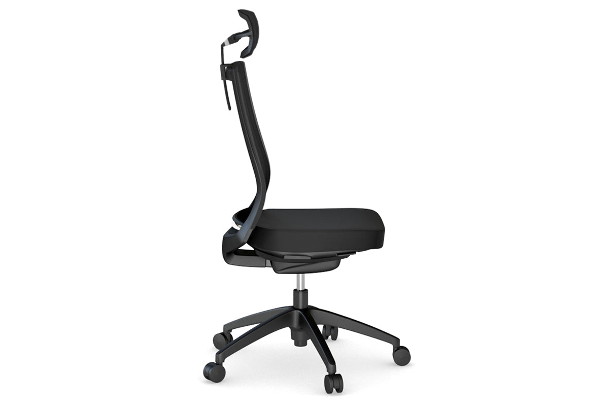 You Beauty Managerial Mesh Chair with Seat Slider - Black [Headrest] Jasonl height adjustable arms 