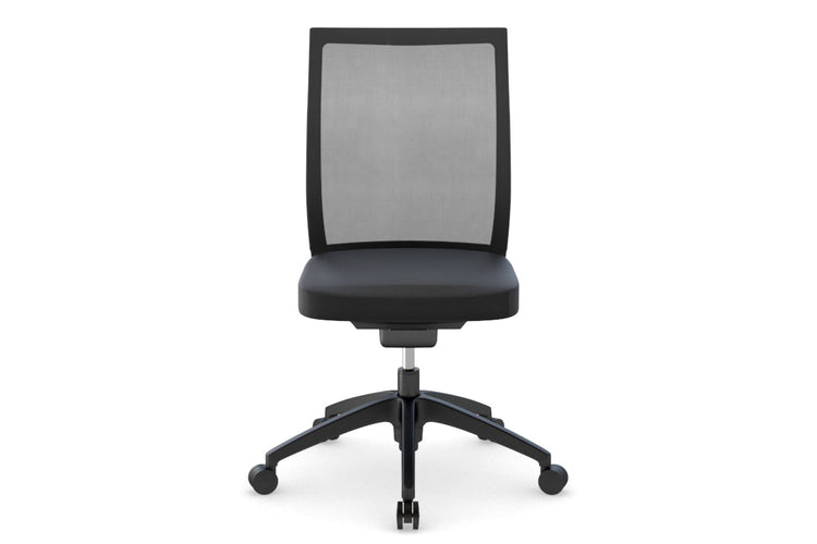 You Beauty Managerial Mesh Chair with Seat Slider - Black [No Headrest] Jasonl height adjustable arms 