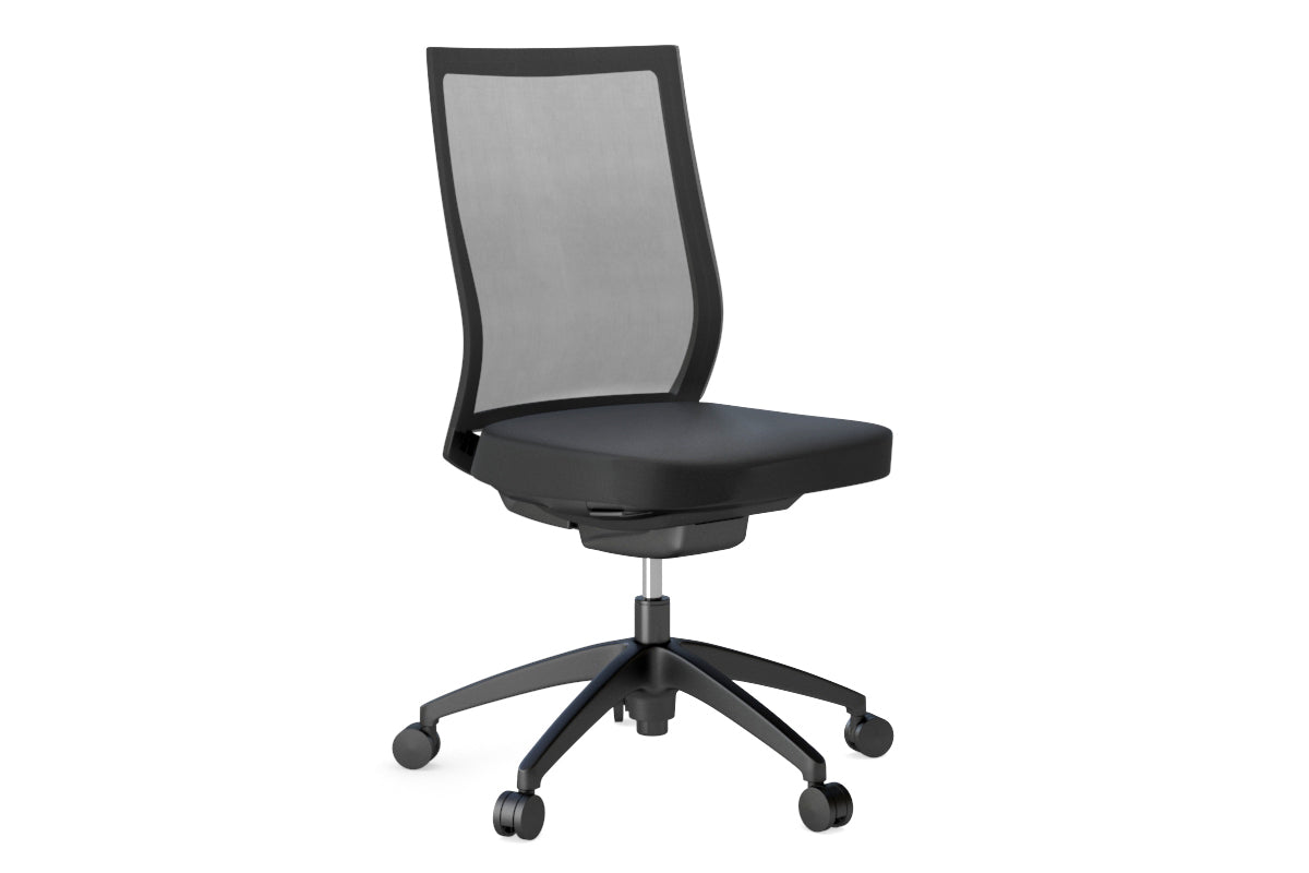 You Beauty Managerial Mesh Chair with Seat Slider - Black [No Headrest] Jasonl no arms 
