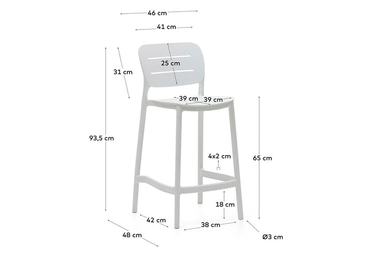 Como Morila Outdoor Stool - 650mm Seat Height
