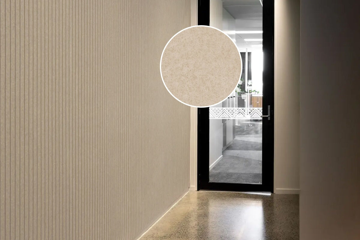 Autex Groove Acoustic Panels [2440H x 1200W x 12D] Autex vertical grooves opera 