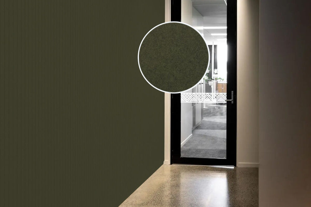 Autex Groove Acoustic Panels [2440H x 1200W x 12D]-vertical grooves gherkin 