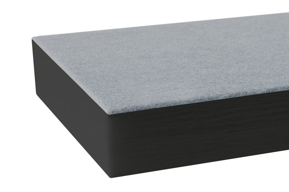 Autex Quietspace Acoustic Wall Panel with Vertiface [2400H x 1200W x 104D]-black panel myst 