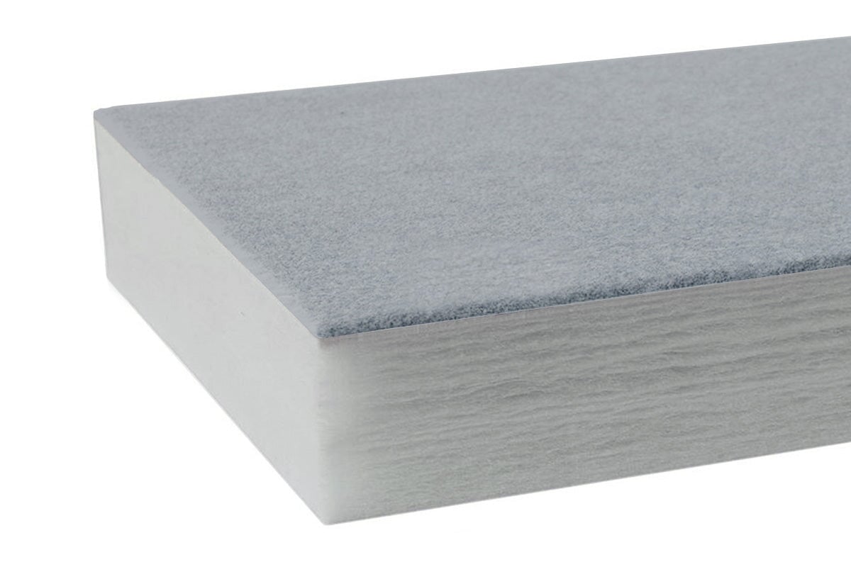 Autex Quietspace Acoustic Panel with vertiface [2400H x 1200W x 104D] Autex grey with vertiface myst 