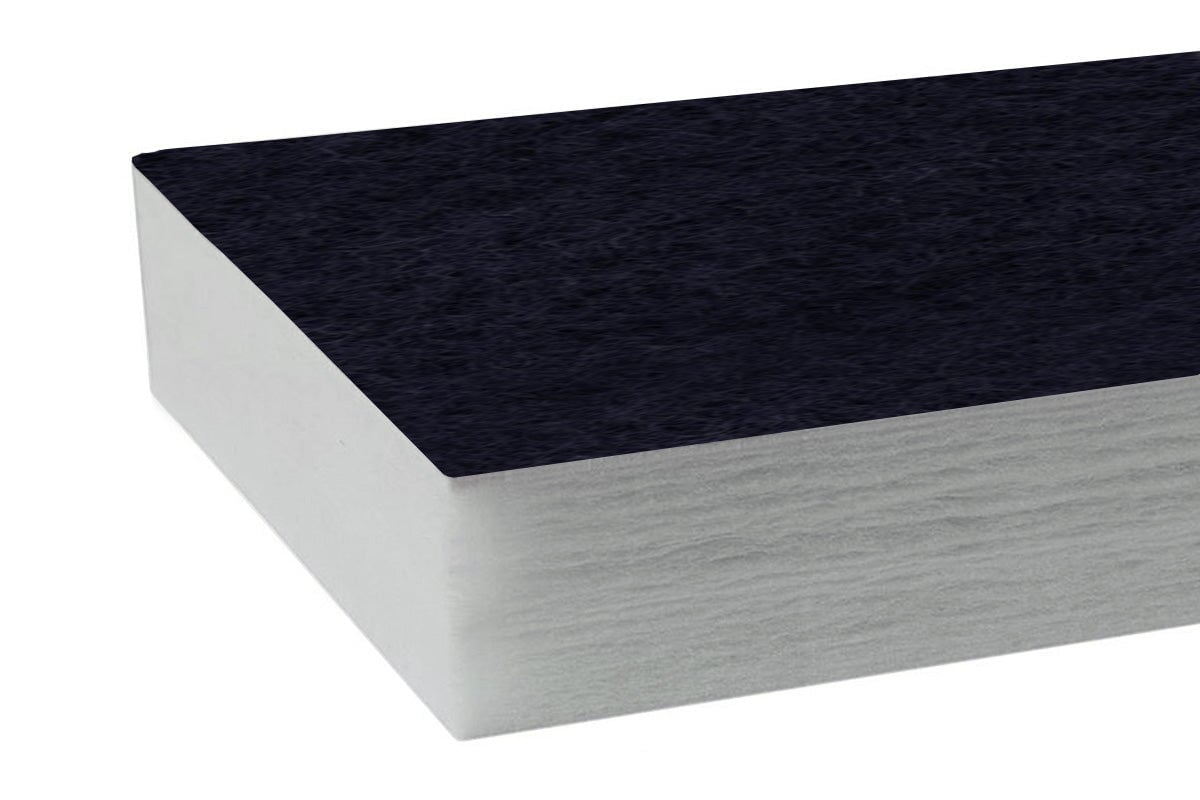 Autex Quietspace Acoustic Panel with vertiface [2400H x 1200W x 104D] Autex grey with vertiface pinnacle 