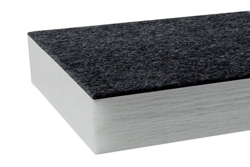 Autex Quietspace Acoustic Wall Panel with Vertiface [2400H x 1200W x 29D]-grey panel koala 