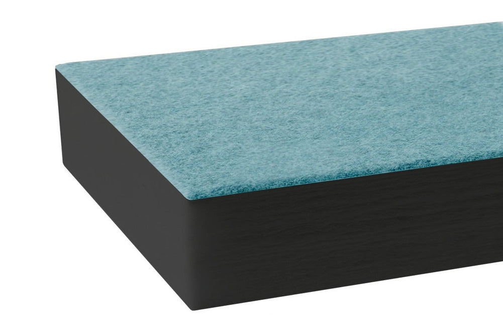 Autex Quietspace Acoustic Wall Panel with Vertiface [2400H x 1200W x 29D]-black panel falling water 