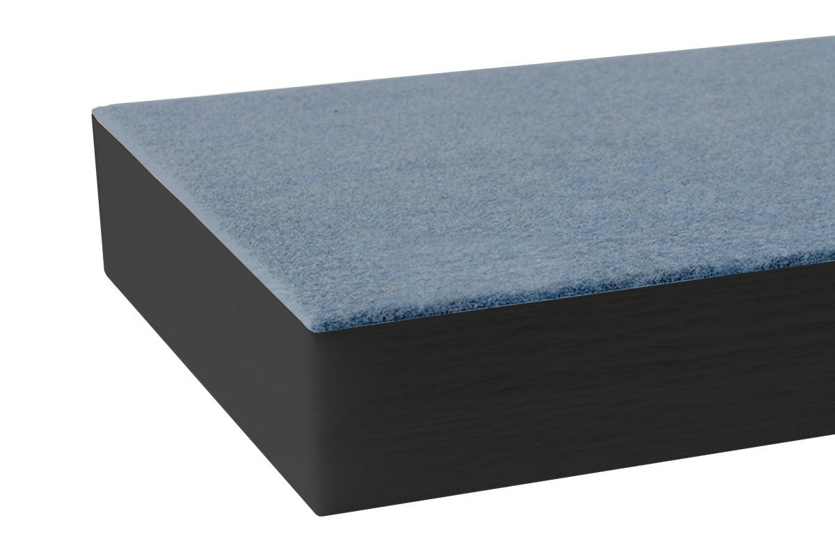 Autex Quietspace Acoustic Panel with vertiface [2400H x 1200W x 54D] Autex black with vertiface porcelain 