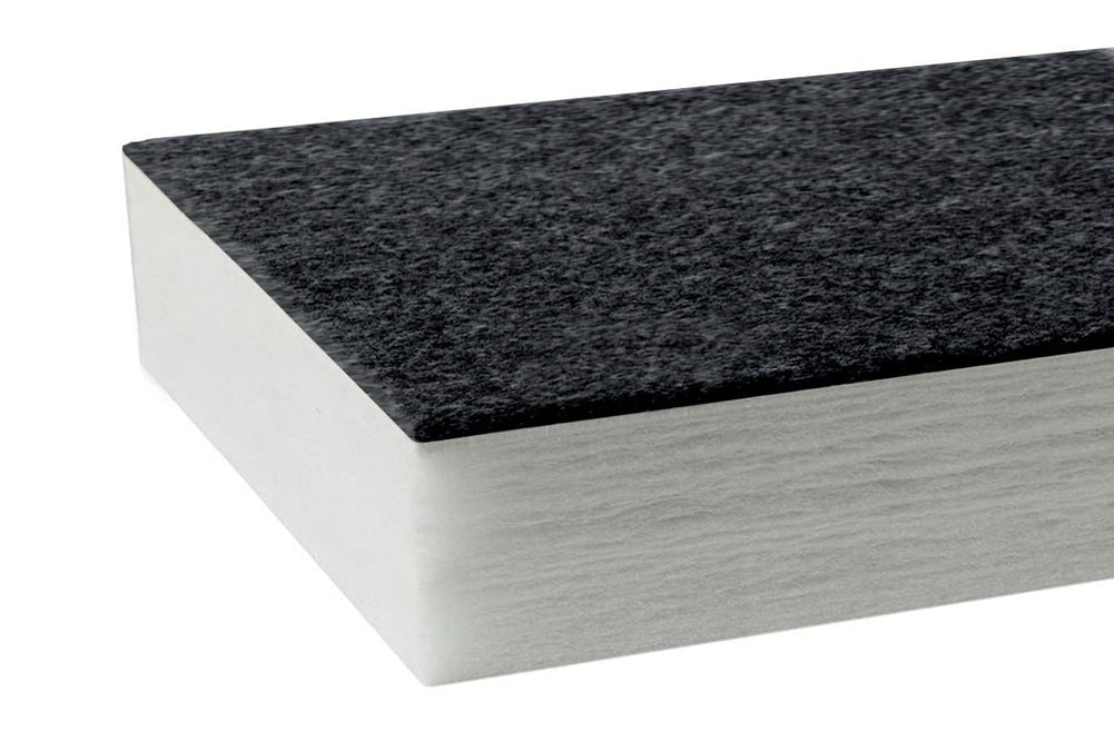 Autex Quietspace Acoustic Wall Panel with Vertiface[2400H x 1200W x 79D]-white panel koala 