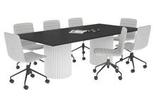  - Baobab Circular Wood Base Boardroom Rectangle Table [2400L x 1200W] - 1